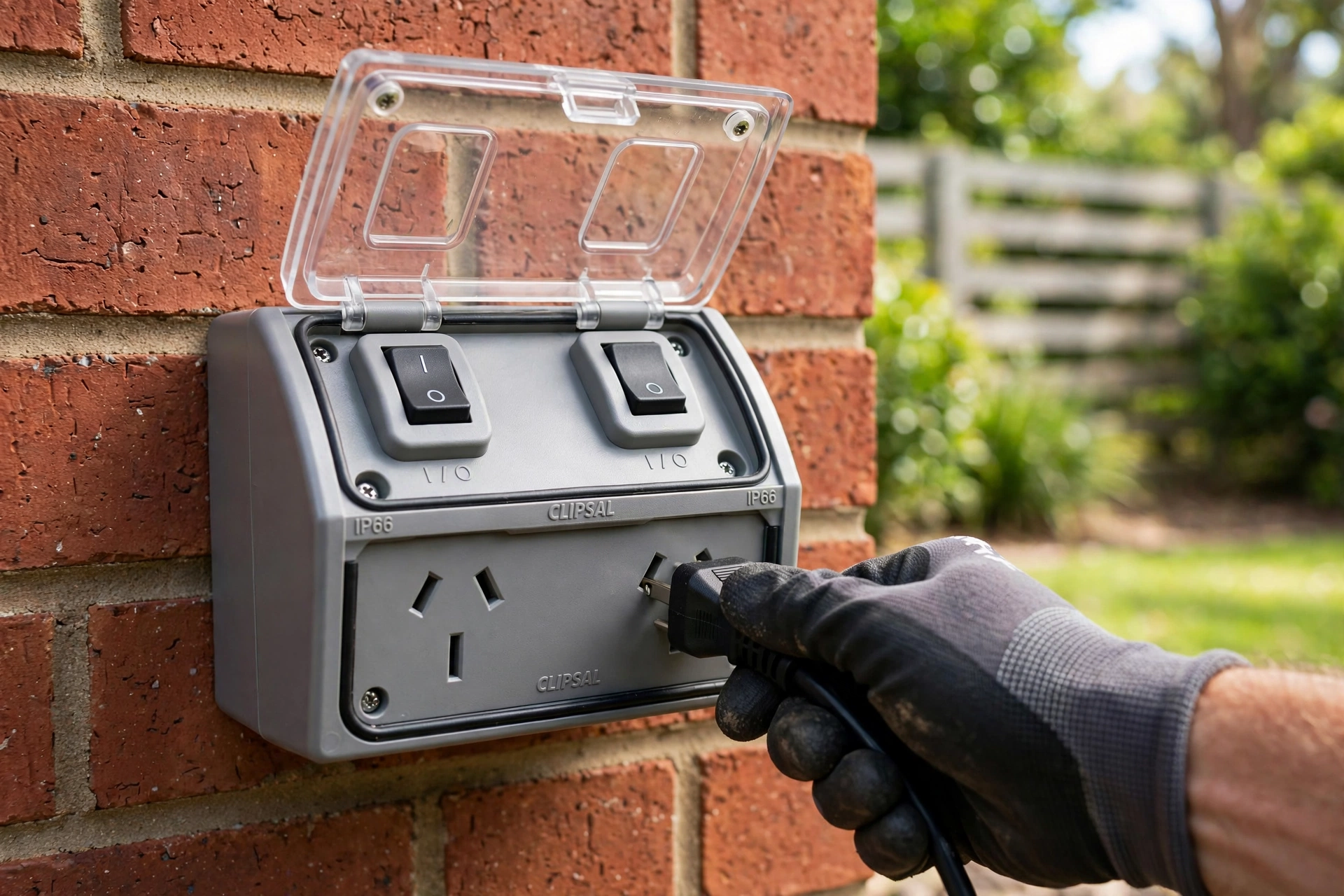 Outdoor power point installation